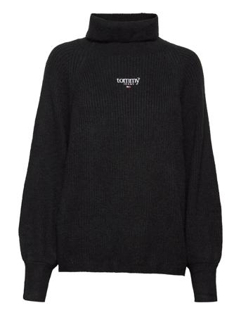 Tjw Rlxd Lofty Turtle Sweater Høyhalset Pologenser Svart Tommy Jeans