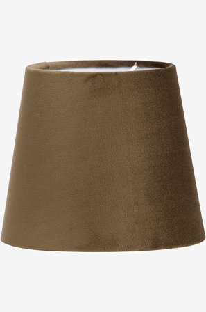 PR Home - Lampeskjerm Mia fløyel 17,5 cm - Brun - Lampeskjermer - Fra Homeroom