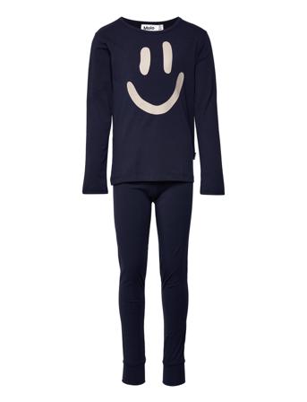 Luve Pyjamas Set Blå Molo