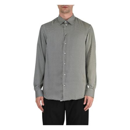 Emporio Armani Formal Shirts , Zwart , Heren , Maat: L