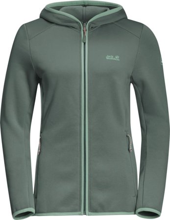 Jack Wolfskin Women's Turbulence Fleece Women Mid layer tops Green XL