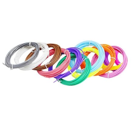 Refills 3D Print Pen Plastik 1.75mm Klar Farve 1 Sæt