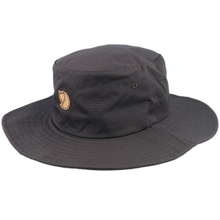 Fjällräven - Grå bucket Hatt - Hatfield Hat Dark Grey Bucket @ Hatstore
