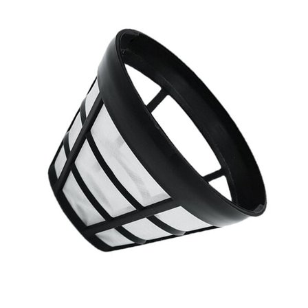 Ruostumattomasta teräksestä valmistettu kahvisuodatin, 2 kpl, uudelleenkäytettävä kartiomainen nylonkahvinkeittimen suodatin kotiin, tehokas jatkuva 