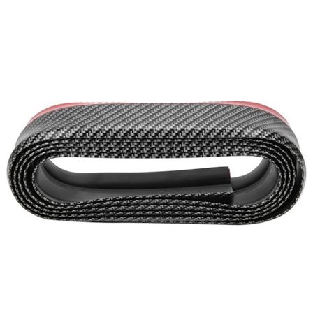 Forreste Bumper Lip Sticker Gummi Beskytter Sideskørt Anti-Kollision Strip Guards 2,5 meter/8,2 fod Kulfiber Stil
