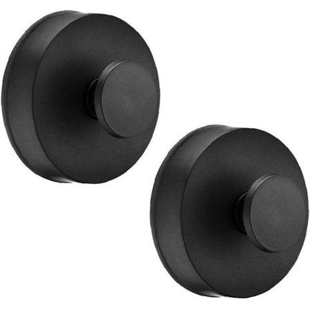 Hålfria Klädkrokar Matt Svart Sugkopp Handdukskrokar