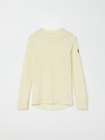 Langes Unterhemd aus Merinowolle - 98|104 - kinderbekleidung - white - Polarn O. Pyret