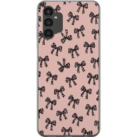 Kompatibel Mobilcover til Samsung Galaxy A04s Rosetter leopardprint bånd pink baggrund modegirlie sødt mønster retro stil dekoration tapet design