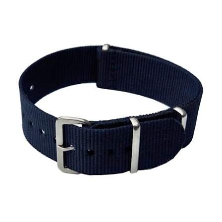Natoband 18/20 mm mörkblå