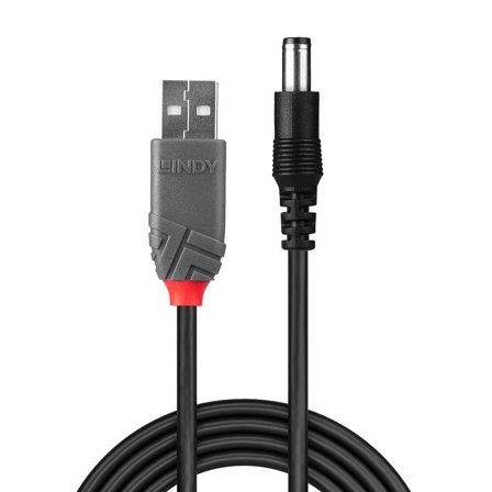 Lindy 70267 USB cable 1.5 m USB 2.0 USB A DC Black Factory Sealed