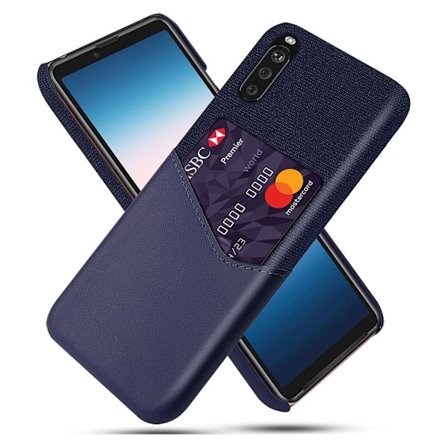 Bofink Sony Xperia 10 III skal med korthållare - Blå