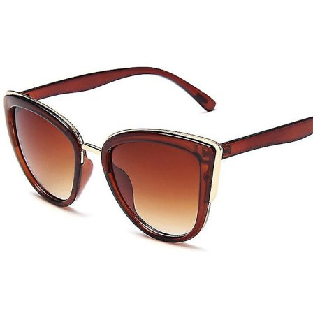 Kattöga solglasögon kvinnor retro vintage nyanser överdimensionerade glasögon