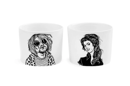 PolonaPolona Espressokopper The-rockers Amy+Kurt 2pk