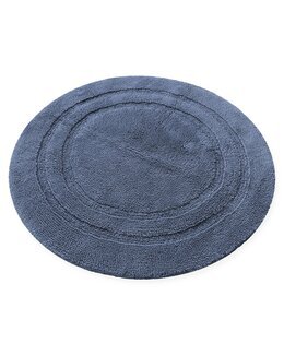 Baderomsmatte Turin rund Gråblå
