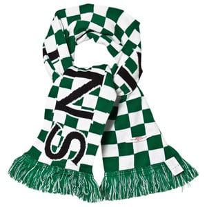 BO(Y)SMANS Green Logo Checked Scarf One Size - Scarves - One size - Green