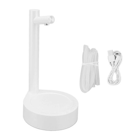 Sladdlös Vattenflaskpump Avtagbar Automatisk Vattendispenser Portabel Vattenpump Dispenser för Hem Kök Kontor Vit