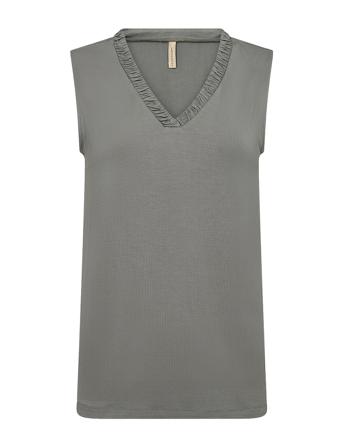 Sc-Marica Tops T-shirts & Tops Sleeveless Grey Soyaconcept