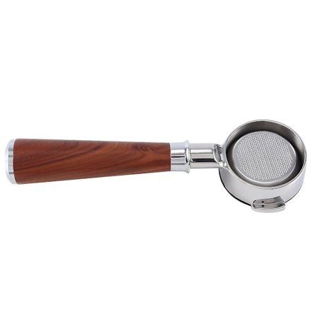 58mm Kahvikoneen Kaksoiskorva Suodatinkahva E61 Pohjaton Portafilter Puukahvalla Tyyli D