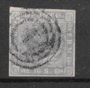 Danmark 1857 - AFA 6 - Stemplet