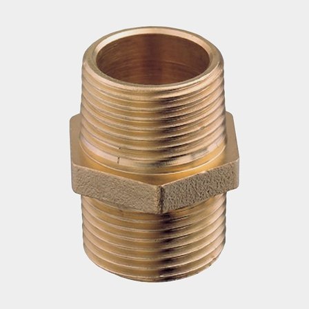 Niple de transição Guidi Nipple Male/Male, latão, 2 1/2" G (BSP)