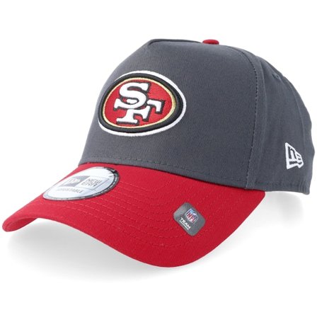 New Era - NFL Grijs adjustable Cap - San Francisco 49ers NFL Steel/Scarlet A-Frame Adjustable @ Hatstore