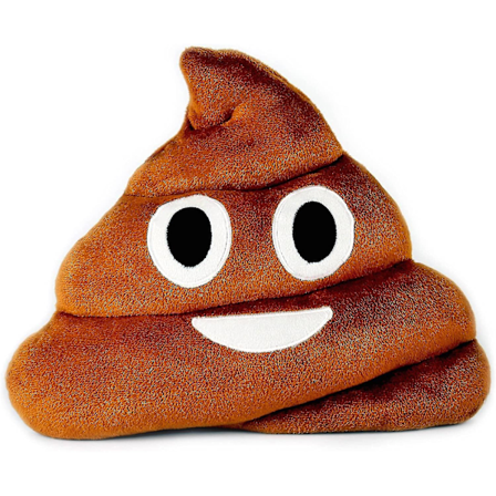 Färgglad Leende Bajskorv Emoji Kudde Mjuk Plysch Leksak Dekoration (GET IT Gifts)