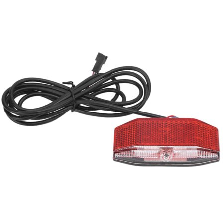 Elektrisk cykel LED bakljus, elektrisk cykel säkerhetsvarningsljus, universellt bakljus för nattcykling, 6V-48V