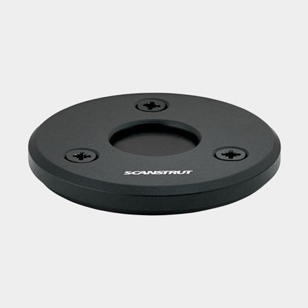 Cable gland Scanstrut DS-LP-21A-BLK Low-profile Cable Seal, stainless steel (AISI 316), for cable Ø4 - 9 mm, max connection Ø21 mm, black