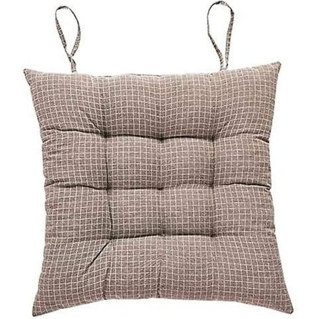 38*38 Cm Stolpude, Generel Bomuld Og Linned Havepude, Nem At Rengøre