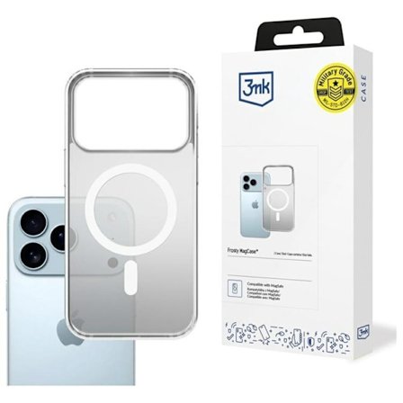 3MK Mobilskal till iPhone 17 Pro MagSafe Frosty - Vit