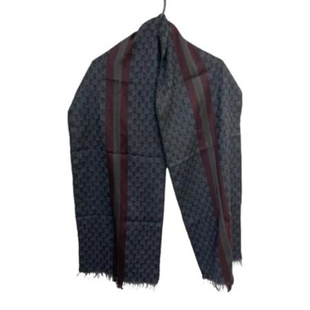 Gucci Vintage, Pre-owned Wool scarves Zwart, Dames, Maat:ONE Size,wol