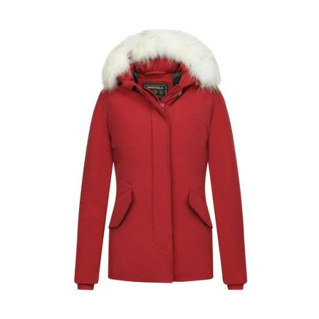 Matogla Exklusiv trendig Fur Kappa - Wooly Kort Jacka - 5897R - Röd röd, Dam Vinterjackor, Dam, Storlek: S