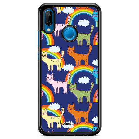 Bjornberry Skal Huawei P20 Lite - Katter & Regnbågar