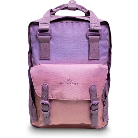 Doughnut Macaroon Sky Series 16L Reiseakademi Skole Kvinners Lette Fritids Skoleveske med Laptop Rom for 14 tommers Laptop (lilla)