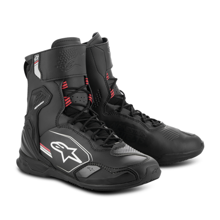 Motorradstiefel Alpinestars Superfaster Schwarz/Grau/Hellrot 46
