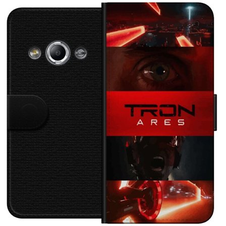 Yhteensopiva Lompakkokotelo Samsung Galaxy Xcover 3 Tron Ares Cyber Legacy Juliste, jossa neonvalot, digitaalinen maailma ja elokuvamainen motiivi ova