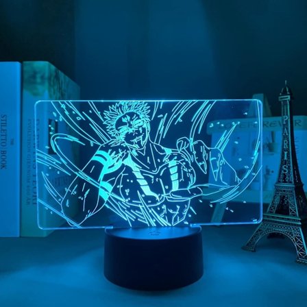 Anime Jujutsu Kaisen Sukuna LED-lys til børnefødselsdagsgave Skrivebord 3D Lampe Manga Natlys til drenge PXJD