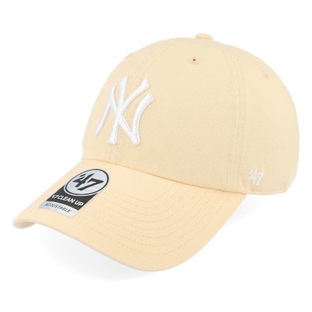 47 Brand - MLB Beige unconstructed Cap - New York Yankees Clean Up Apricot Dat Cap / Unstructured @ Hatstore
