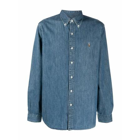 Polo Ralph Lauren, Denim Shirts Niebieski, Mężczyzna, Rozmiar: L