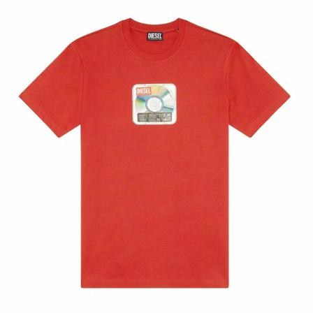 Diesel, T-Shirts Czerwony, Mężczyzna, Rozmiar: L
