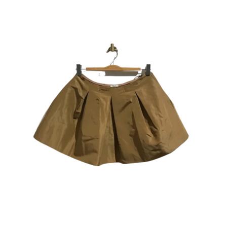 Miu Miu Pre-owned Pre-owned Nylon nederdelar brun, Dam, Dam, Storlek: S