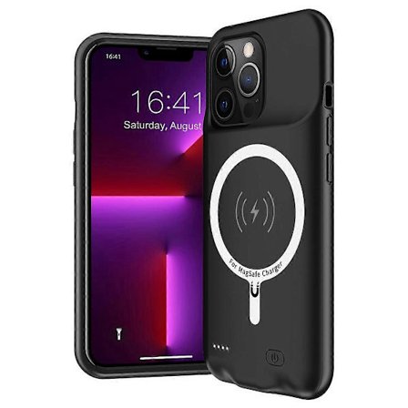 C88 for iPhone 13 Pro Max 6,7 tommer 8500mAh Oppladbart Batteri Power Bank Myk TPU Kant ABS Lading