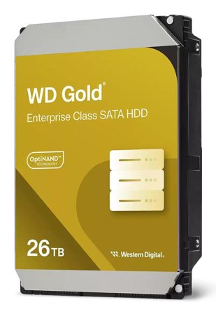 WD HDD Gold 26TB SATA 512MB 3.5" 6GBs