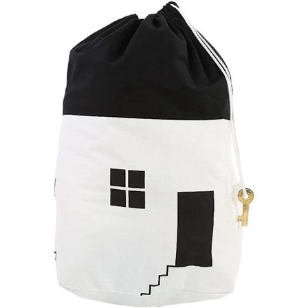 Legetøjs Opbevaringspose, Bomuld Bærbar Holdbar Snørepose Legetøjspose Til Børn Bolde Opbevaringsposer Hus