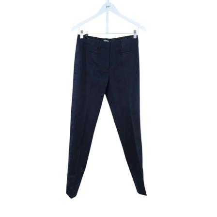 Miu Miu Pre-owned Pre-owned Bomuld underdele Blå, Dame Vintage Bukser