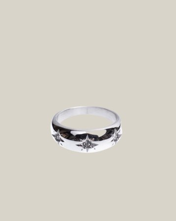 Dark Department Chunky Star Ring W/Crystals Couleur argent Bijoux Fille - Kids Brand Store