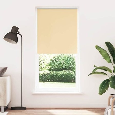 vidaXL Rullgardin beige 80 x 230 cm mörkläggande