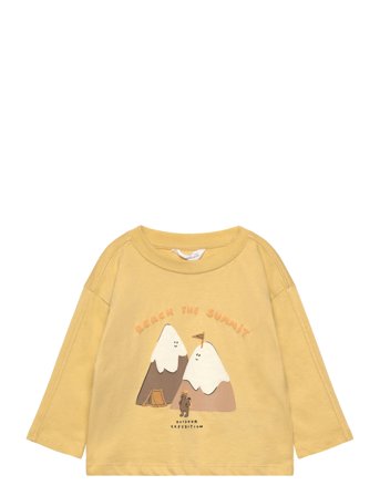 Mango Printed Long Sleeve T-Shirt - Yellow - 9-12M