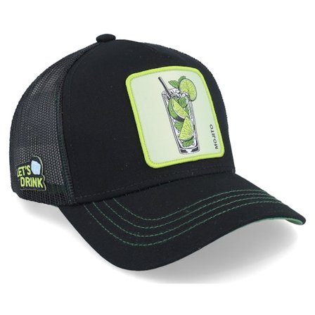 Capslab - Black - trucker - Cap - Cocktails Mojito Black/Green Trucker - Hatstore