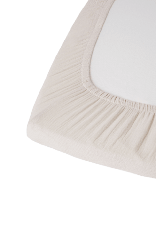 Koja Dra-på-lakan för spjälsäng VILMA 60x120 cm Bädda Beige